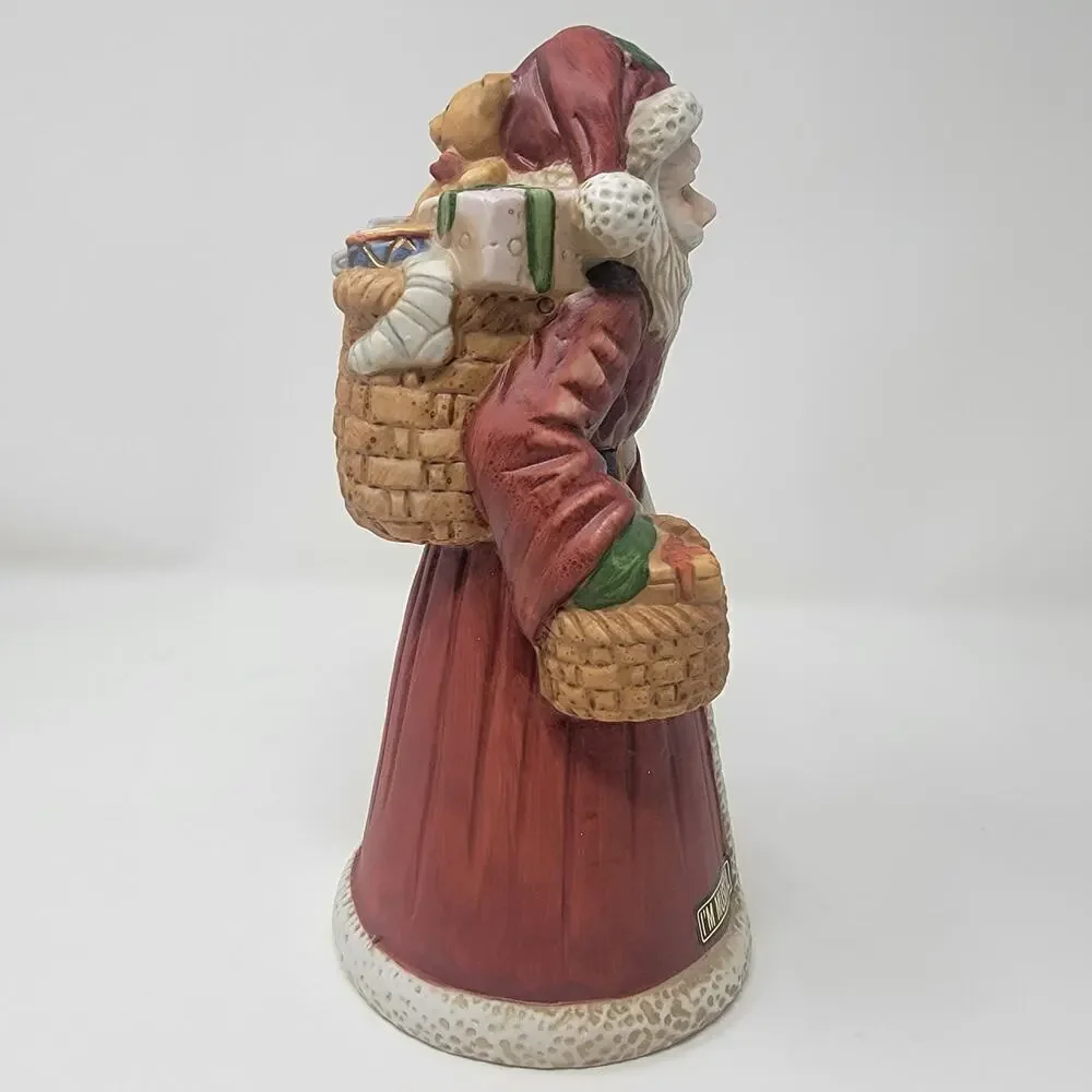 Musical Santa Clause Music Box Father Vintage Christmas Decorations